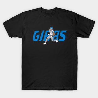 Gibbs 26, Detroit Football silhouette design T-Shirt